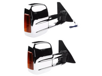 Extendable Towing Mirrors with Indicators for Mitsubishi Pajero NP / NS - Chrome - Manual Mirror - Pair-Spoilers and Bodykits Australia