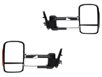 Extendable Towing Mirrors with Indicators for PJ / PK Ford Ranger - Chrome - Pair (2009 - 2011)-Spoilers and Bodykits Australia
