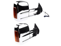 Extendable Towing Mirrors with Indicators for PJ / PK Ford Ranger - Chrome - Pair (2009 - 2011)-Spoilers and Bodykits Australia