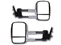 Extendable Towing Mirrors with Indicators for PJ / PK Ford Ranger - Chrome - Pair (2009 - 2011)-Spoilers and Bodykits Australia