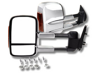 Extendable Towing Mirrors with Indicators for PJ / PK Ford Ranger - Chrome - Pair (2009 - 2011)-Spoilers and Bodykits Australia