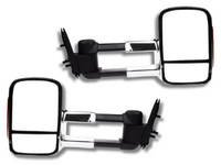 Extendable Towing Mirrors with Indicators for PJ / PK Ford Ranger - Manual Mirror - Chrome - Pair-Spoilers and Bodykits Australia