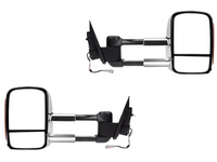 Extendable Towing Mirrors with Indicators for PX1 / PX2 Ford Ranger / Everest UA - Chrome - Electric Mirror - Pair-Spoilers and Bodykits Australia