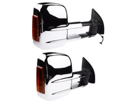 Extendable Towing Mirrors with Indicators for PX1 / PX2 Ford Ranger / Everest UA - Chrome - Electric Mirror - Pair-Spoilers and Bodykits Australia