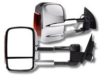 Extendable Towing Mirrors with Indicators for PX1 / PX2 Ford Ranger / Everest UA - Chrome - Electric Mirror - Pair-Spoilers and Bodykits Australia