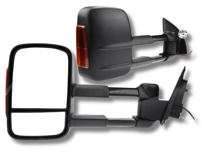 Extendable Towing Mirrors with Indicators for PX1 / PX2 Ford Ranger / Everest UA - Electric Mirror - Pair (2012 - 2019)-Spoilers and Bodykits Australia