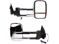 Extendable Towing Mirrors with Indicators for PX1 / PX2 Ford Ranger / Everest UA - Manual Mirror - Chrome - Pair-Spoilers and Bodykits Australia
