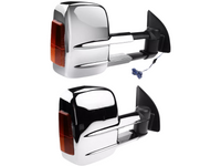 Extendable Towing Mirrors with Indicators for PX1 / PX2 Ford Ranger / Everest UA - Manual Mirror - Chrome - Pair-Spoilers and Bodykits Australia