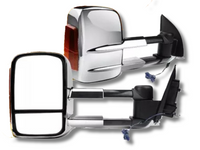 Extendable Towing Mirrors with Indicators for PX1 / PX2 Ford Ranger / Everest UA - Manual Mirror - Chrome - Pair-Spoilers and Bodykits Australia