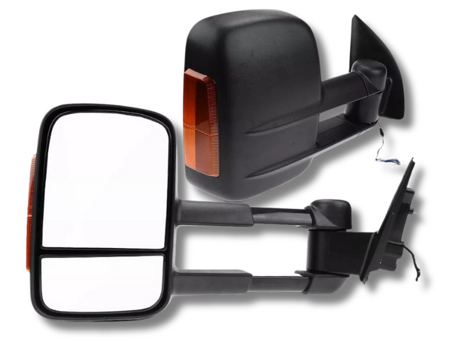 Extendable Towing Mirrors with Indicators for PX1 / PX2 Ford Ranger / Everest UA - Manual Mirror - Pair-Spoilers and Bodykits Australia