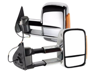 Extendable Towing Mirrors with Indicators for Toyota Hilux - Chrome - Pair (2015 Onwards)-Spoilers and Bodykits Australia