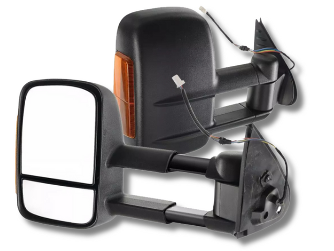 Extendable Towing Mirrors with Indicators for Toyota Hilux - Electric Mirror - Pair (07/2015 - 2019)-Spoilers and Bodykits Australia