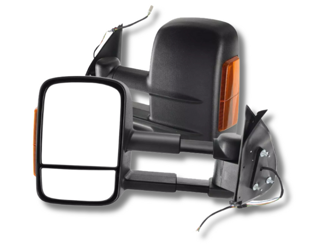 Extendable Towing Mirrors with Indicators for Toyota Hilux - Pair (2005 - 2015)-Spoilers and Bodykits Australia