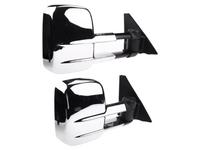 Extendable Towing Mirrors without Indicator for Mitsubishi Pajero - Chrome - Manual Mirror - Pair (2001 - 2019)-Spoilers and Bodykits Australia