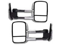Extendable Towing Mirrors without Indicator for Mitsubishi Pajero - Chrome - Manual Mirror - Pair (2001 - 2019)-Spoilers and Bodykits Australia