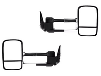 Extendable Towing Mirrors without Indicators for ML / MN Mitsubishi Triton - Chrome - Pair (2005 - 2015)-Spoilers and Bodykits Australia