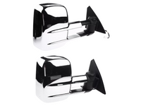 Extendable Towing Mirrors without Indicators for ML / MN Mitsubishi Triton - Chrome - Pair (2005 - 2015)-Spoilers and Bodykits Australia
