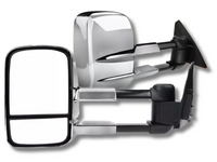 Extendable Towing Mirrors without Indicators for ML / MN Mitsubishi Triton - Chrome - Pair (2005 - 2015)-Spoilers and Bodykits Australia