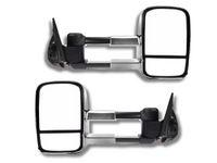 Extendable Towing Mirrors without Indicators for MQ / MR Mitsubishi Triton - Chrome - Pair-Spoilers and Bodykits Australia