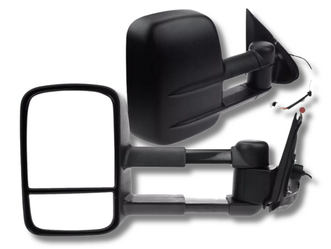Extendable Towing Mirrors without Indicators for MQ / MR Mitsubishi Triton - Electric Mirror - Pair (2015 - 2019)-Spoilers and Bodykits Australia