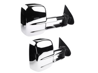Extendable Towing Mirrors without Indicators for MQ / MR Mitsubishi Triton - Manual Mirror - Chrome-Spoilers and Bodykits Australia