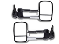 Extendable Towing Mirrors without Indicators for MQ / MR Mitsubishi Triton - Manual Mirror - Chrome-Spoilers and Bodykits Australia