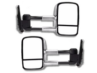 Extendable Towing Mirrors without Indicators for Mitsubishi Pajero - Chrome - Manual Mirror - Pair (2001 - 2019)-Spoilers and Bodykits Australia