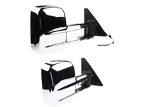 Extendable Towing Mirrors without Indicators for Mitsubishi Pajero - Chrome - Pair (2001 - 2019)-Spoilers and Bodykits Australia