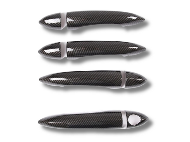 Exterior Door Handle Covers x4 for Alfa Romeo Giulia - Carbon Fibre Look (2017 - 2020)-Spoilers and Bodykits Australia