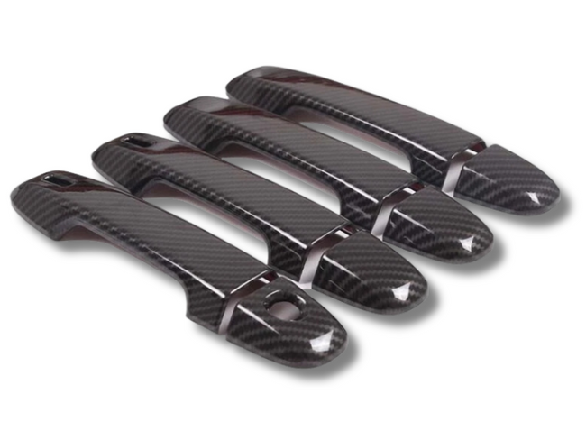Exterior Door Handle Covers x4 for Subaru WRX - Carbon Fibre Look (2021 - 2023)-Spoilers and Bodykits Australia