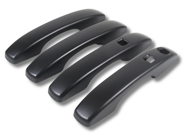 Exterior Door Handle Covers x4 with Smart Hole for Ford Ranger Next Gen - Matt Black (2023 Onwards)-Spoilers and Bodykits Australia