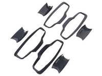 Exterior Door Handle Inserts x4 for MV Mitsubishi Triton - Carbon Fibre Look (2024 Onwards)-Spoilers and Bodykits Australia