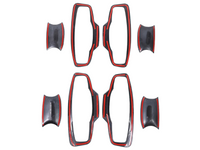 Exterior Door Handle Inserts x4 for MV Mitsubishi Triton - Carbon Fibre Look (2024 Onwards)-Spoilers and Bodykits Australia