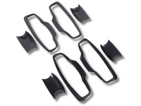 Exterior Door Handle Inserts x4 for MV Mitsubishi Triton - Carbon Fibre Look (2024 Onwards)-Spoilers and Bodykits Australia