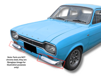 Front Bumpers for Ford Escort MK1 (Pair) (Fibreglass)