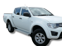 Flares for Mitsubishi Triton ML  MN - White - Set of 4 (2006 - 2014 Models) - Spoilers And Bodykits Australia