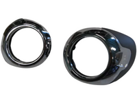 Fog Light Bezel Surrounds for FG Series 1 Ford Falcon XR6 / XR8 - Chrome (Pair)-Spoilers and Bodykits Australia