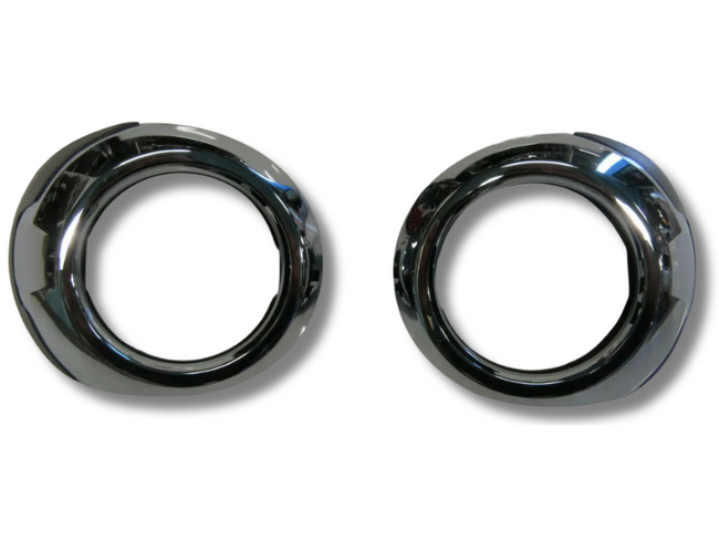 Fog Light Bezel Surrounds for FG Series 1 Ford Falcon XR6 / XR8 - Chrome (Pair)-Spoilers and Bodykits Australia