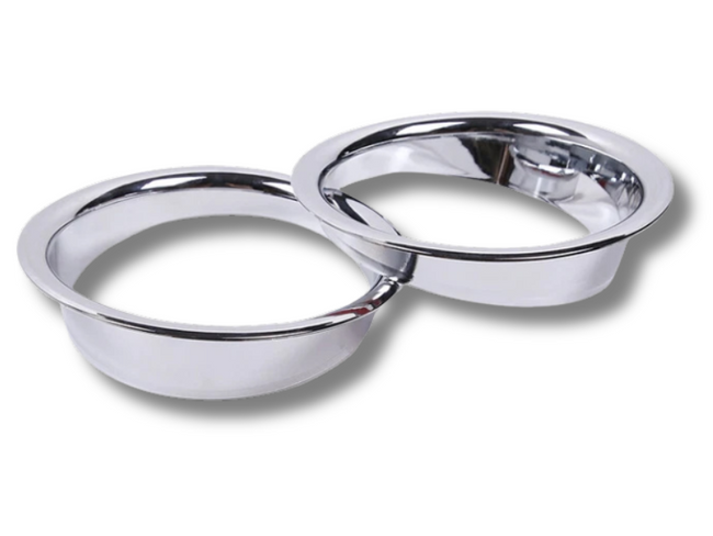 Fog Light Surrounds for Hummer H2 - Chrome - Pair (2003 - 2009)-Spoilers and Bodykits Australia