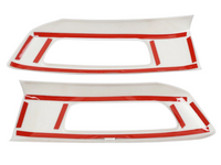 Fog Light Surrounds for Land Rover Range Rover Sport - Silver - Pair (2014 - 2017)-Spoilers and Bodykits Australia