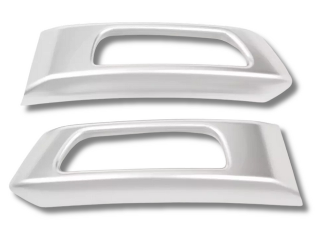 Fog Light Surrounds for Land Rover Range Rover Sport - Silver - Pair (2014 - 2017)-Spoilers and Bodykits Australia