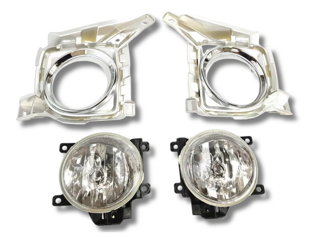 Fog Lights with Chrome Surrounds for 200 Series Toyota Landcruiser FJ200 - Pair (2012 - 2015)-Spoilers and Bodykits Australia
