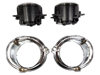 Fog Lights with Chrome Surrounds for GU Nissan Patrol Y61 - Pair (08/2004 - 2009)-Spoilers and Bodykits Australia