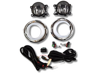 Fog Lights with Chrome Surrounds for GU Nissan Patrol Y61 - Pair (08/2004 - 2009)-Spoilers and Bodykits Australia