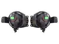 Fog Lights with Surrounds for Holden Colorado RG - Black - Pair (2017 Onwards)-Spoilers and Bodykits Australia