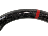 Forged Carbon Fibre & Leather Steering Wheel with Red Centre Line & Stitching for Subaru WRX STI / Levorg (2015 - 2021) - Spoilers and Bodykits Australia