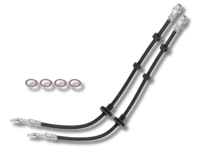 Front Brake Hydraulic Hoses x2 for Land Rover Range Rover L322 (2006 - 2012)-Spoilers and Bodykits Australia