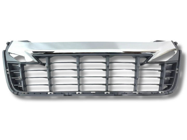 Front Bumper Bar Lower Grill for Isuzu D-MAX - Chrome / Grey (2019 Onwards)-Spoilers and Bodykits Australia