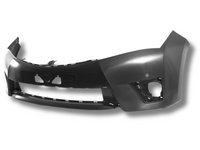 Front Bumper Bar with Sensor Hole for Toyota Corolla ZRE172 Sedan (12/2013 - 11/2016)-Spoilers and Bodykits Australia