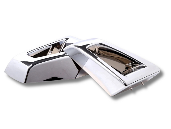 Front Bumper Corner Trims for Hummer H2 - Chrome (2003 - 2009)-Spoilers and Bodykits Australia